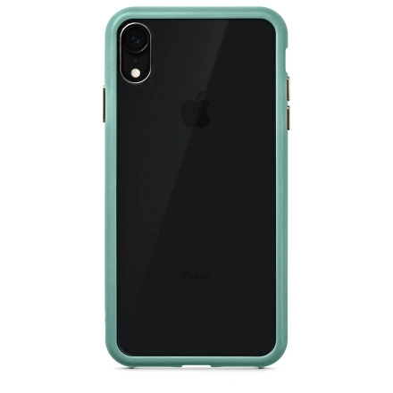 Чехол LAUT ACCENTS TEMPERED GLASS Mint for iPhone XR (LAUT_IP18-M_AC_MT)